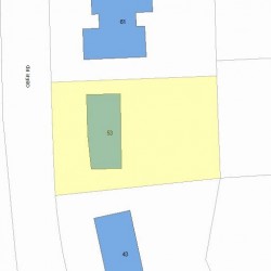 53 Ober Rd, Newton, MA 02459 plot plan