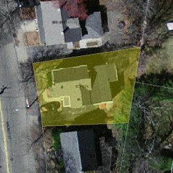 972 Walnut St, Newton, MA 02460 aerial view