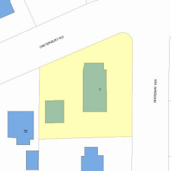 3 Ridgeway Ter, Newton, MA 02461 plot plan