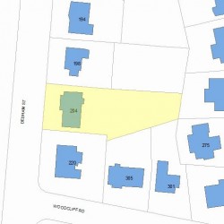 204 Dedham St, Newton, MA 02461 plot plan