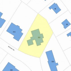 522 Dudley Rd, Newton, MA 02459 plot plan