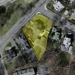 38 Lowell Ave, Newton, MA 02460 aerial view