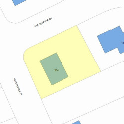 364 Winchester St, Newton, MA 02461 plot plan