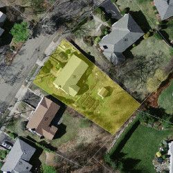 35 Cross Hill Rd, Newton, MA 02459 aerial view