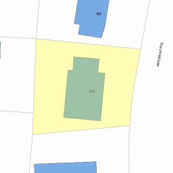 113 Beaumont Ave, Newton, MA 02460 plot plan