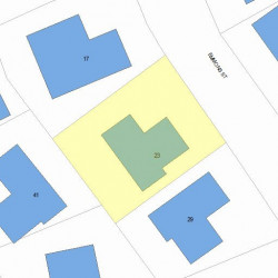 23 Emmons St, Newton, MA 02465 plot plan