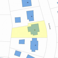 39 Ellison Rd, Newton, MA 02459 plot plan