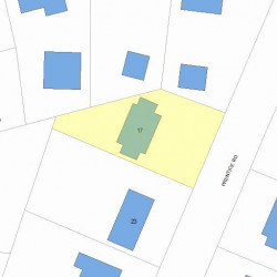 17 Prentice Rd, Newton, MA 02459 plot plan