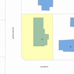 38 Morseland Ave, Newton, MA 02459 plot plan