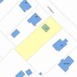 133 Cypress St, Newton, MA 02459 plot plan
