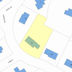 24 Pontiac Rd, Newton, MA 02468 plot plan