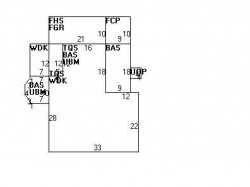 544 Quinobequin Rd, Newton, MA 02468 floor plan