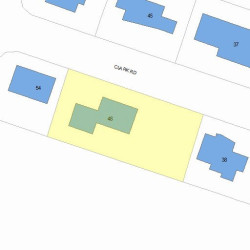 48 Clark Rd, Newton, MA 02465 plot plan