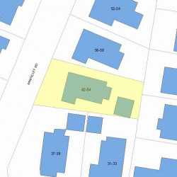 62 Rangeley Rd, Newton, MA 02465 plot plan