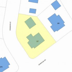 267 Commonwealth Ave, Newton, MA 02459 plot plan