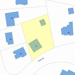 55 Alban Rd, Newton, MA 02468 plot plan