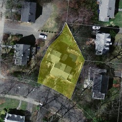 19 Brentwood Ave, Newton, MA 02459 aerial view