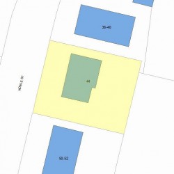 44 Noble St, Newton, MA 02465 plot plan