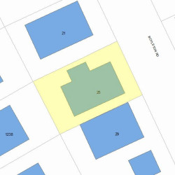 25 Boylston Rd, Newton, MA 02461 plot plan