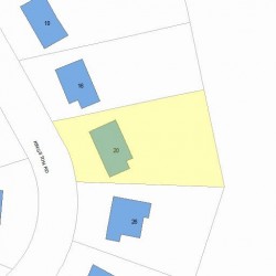 20 Kingston Rd, Newton, MA 02461 plot plan