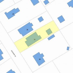 34 Perkins St, Newton, MA 02465 plot plan