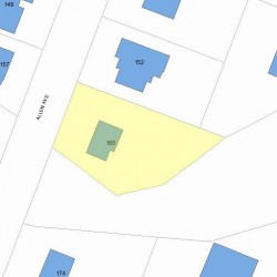 160 Allen Ave, Newton, MA 02468 plot plan