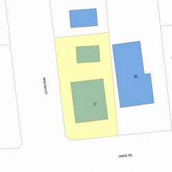 37 Ware Rd, Newton, MA 02466 plot plan