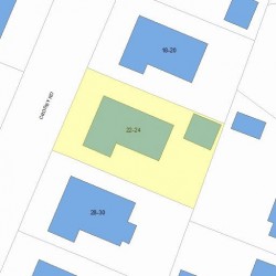 24 Crosby Rd, Boston, MA 02467 plot plan