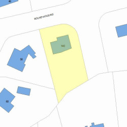 140 Roundwood Rd, Newton, MA 02464 plot plan