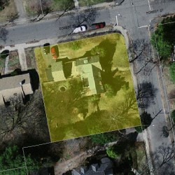 39 Columbus St, Newton, MA 02461 aerial view