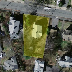 14 Hillside Rd, Newton, MA 02461 aerial view