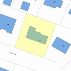 49 Eliot Ave, Newton, MA 02465 plot plan