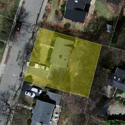 88 Adena Rd, Newton, MA 02465 aerial view