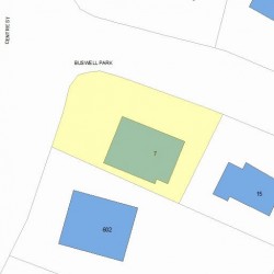 7 Buswell Park, Newton, MA 02458 plot plan