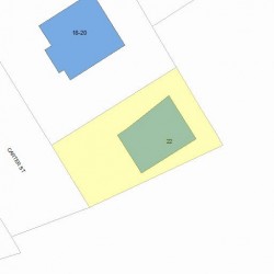 22 Carter St, Newton, MA 02460 plot plan