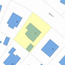 42 Daniel St, Newton, MA 02459 plot plan