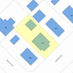 165 Linwood Ave, Newton, MA 02460 plot plan