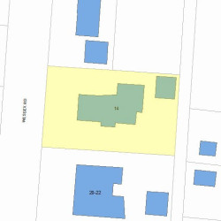 14 Wessex Rd, Newton, MA 02459 plot plan