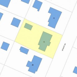 15 Hobart Rd, Newton, MA 02459 plot plan