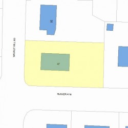 47 Parker Ave, Newton, MA 02459 plot plan