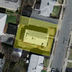 39 Noble St, Newton, MA 02465 aerial view