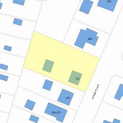 269 Lexington St, Newton, MA 02466 plot plan