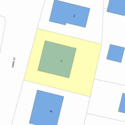 6 Rowe St, Newton, MA 02466 plot plan