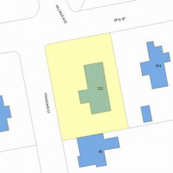 320 Otis St, Newton, MA 02465 plot plan