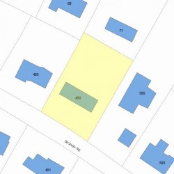 490 Dudley Rd, Newton, MA 02459 plot plan