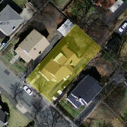 15 Eliot Ave, Newton, MA 02465 aerial view