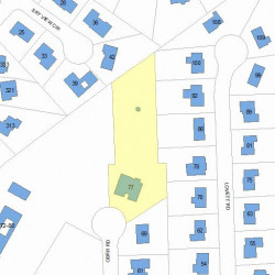 77 Ober Rd, Newton, MA 02459 plot plan