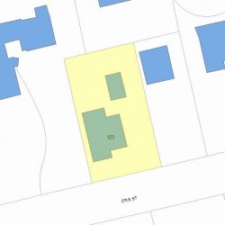 123 Otis St, Newton, MA 02460 plot plan