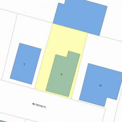 9 Raymond Pl, Newton, MA 02465 plot plan