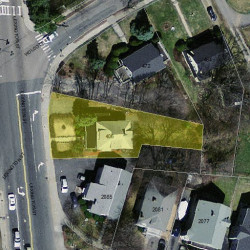 406 Lexington St, Newton, MA 02466 aerial view